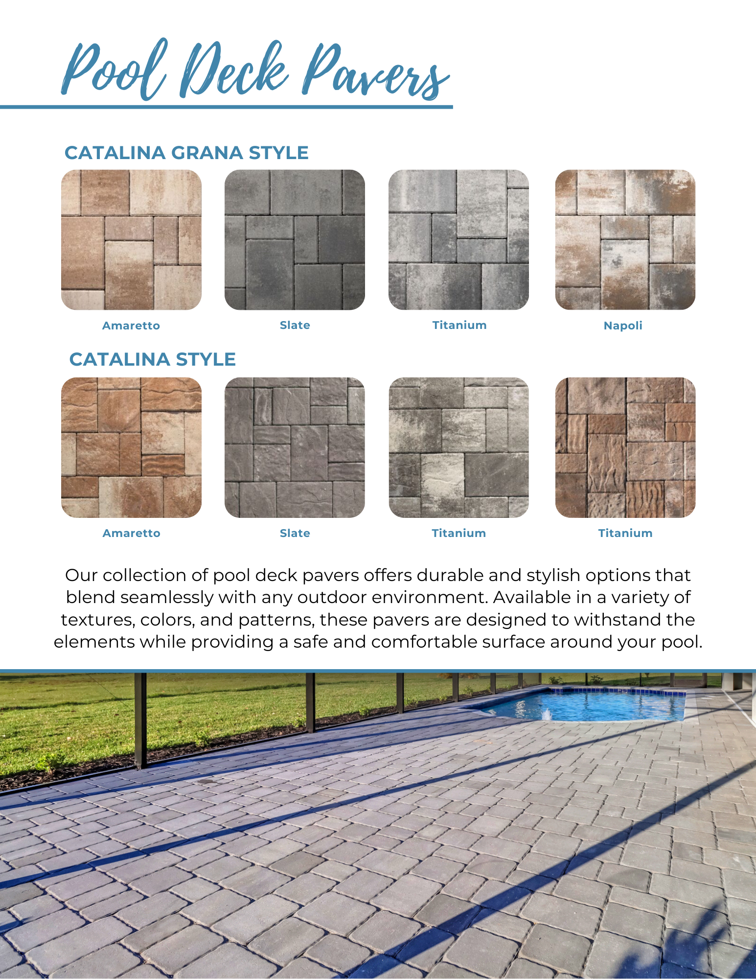 Pool Deck Pavers